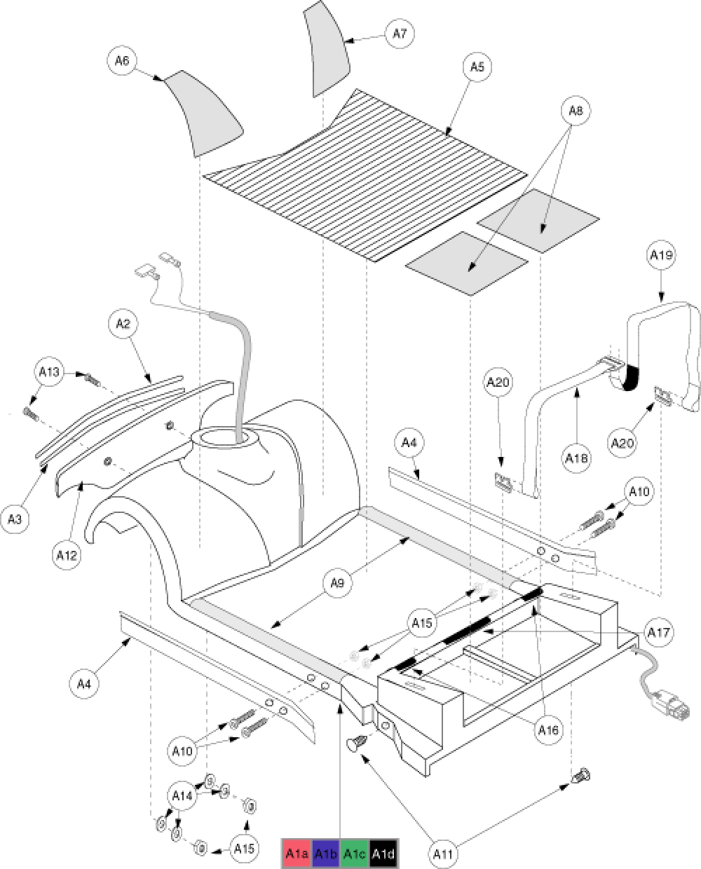 Shroud Assembly - Front Gen2 parts diagram