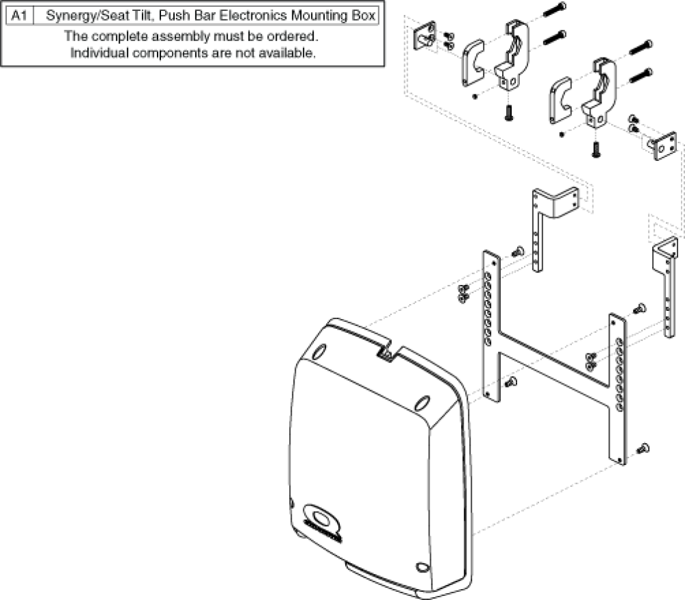 Electronics Mount To Push Bar Bracket parts diagram