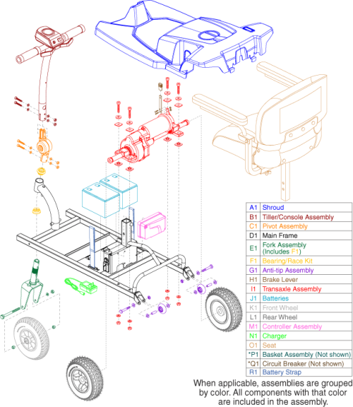 Main Assembly parts diagram