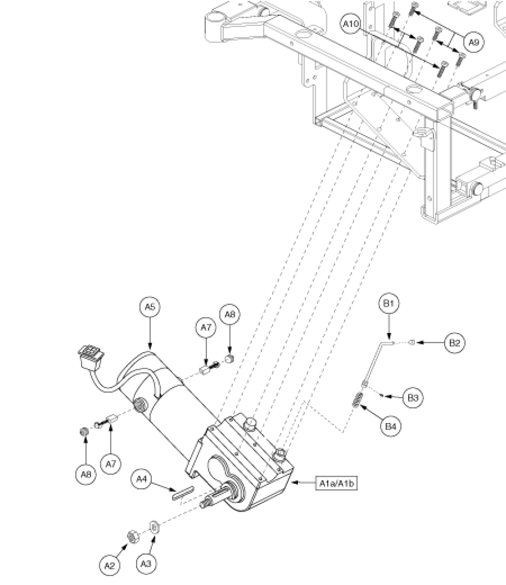 Motor Assembly - Gen 1 parts diagram
