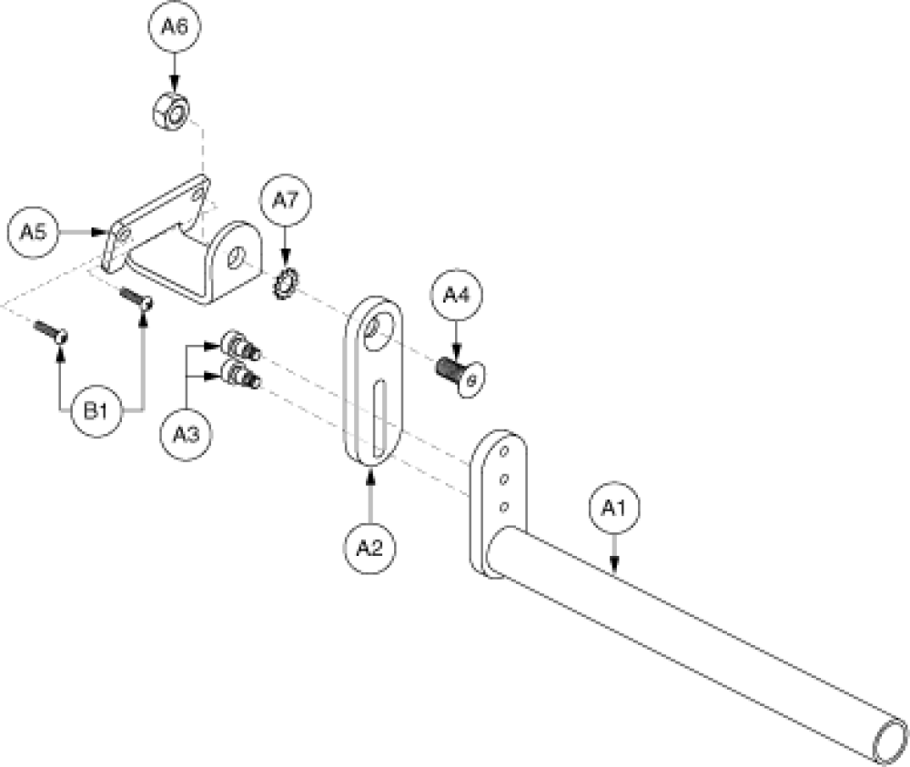 Joystick Mounting Bracket - Multi-axis, Europa parts diagram