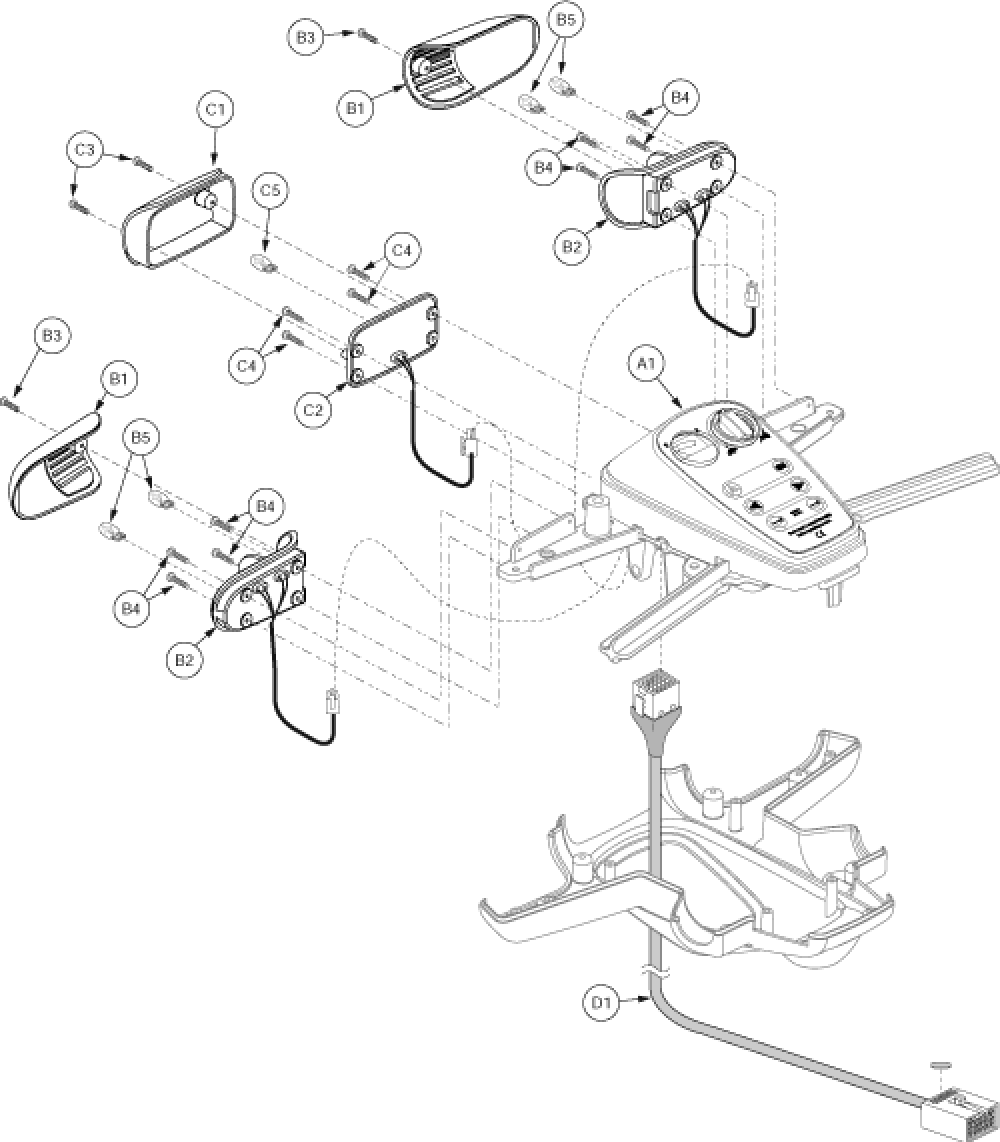 Electronics Assy - Console1 parts diagram