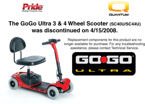 Go Go® Ultra X 4-Wheel, Pride Mobility