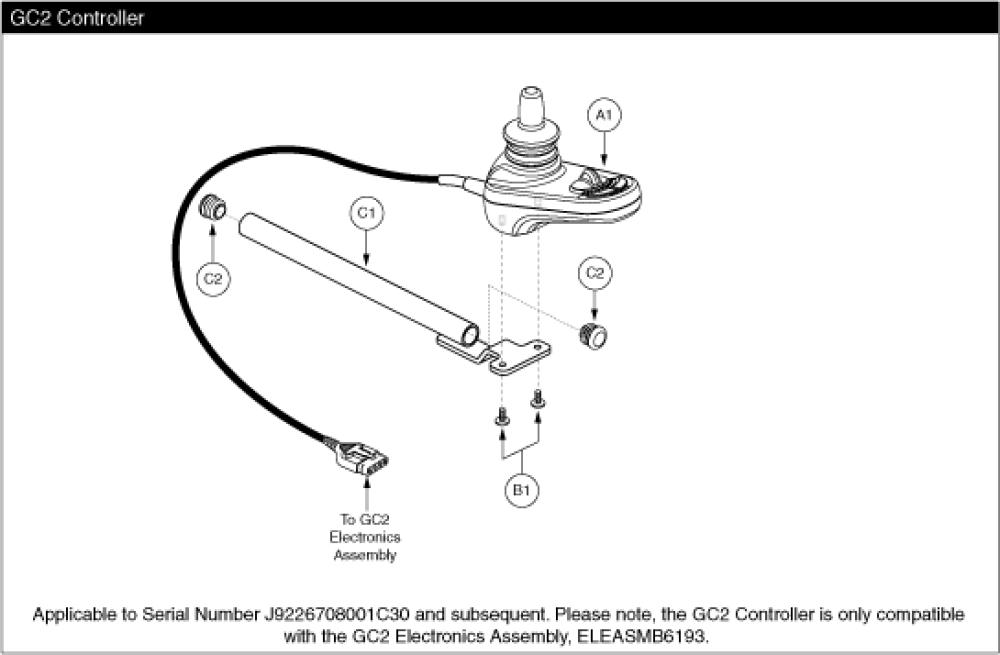 Controller Assembly - Gc2 parts diagram