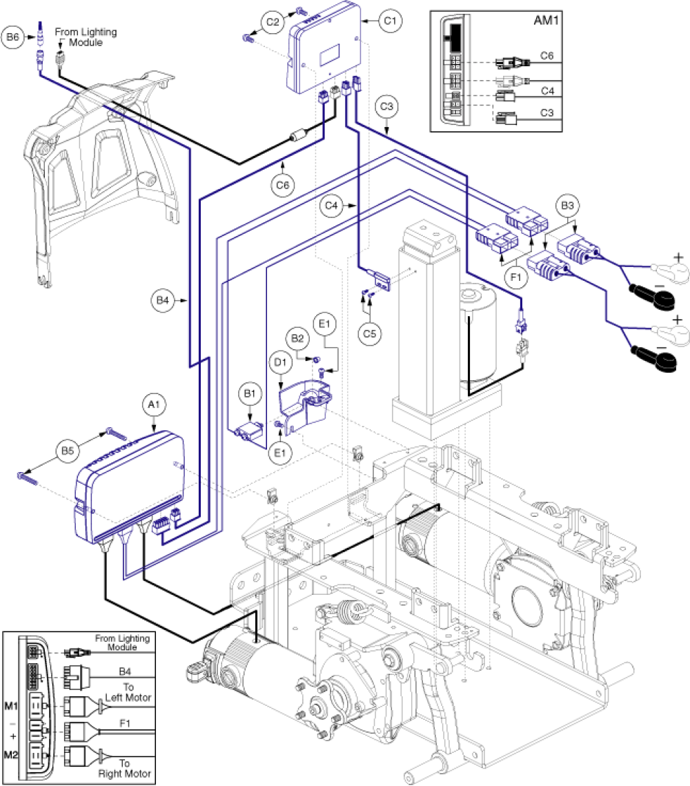 Ne+ Auto Lights Power Seat Thru Joystick parts diagram