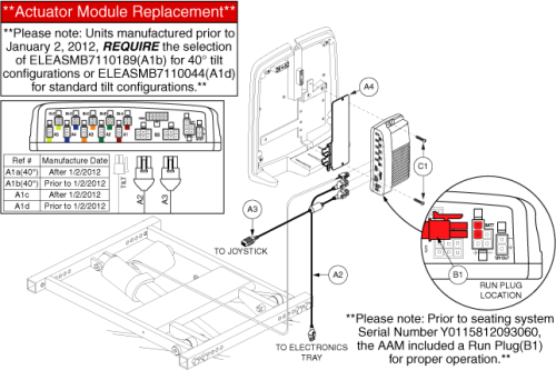 Bariatric Tilt, Curtis/aam, W/o Switches parts diagram