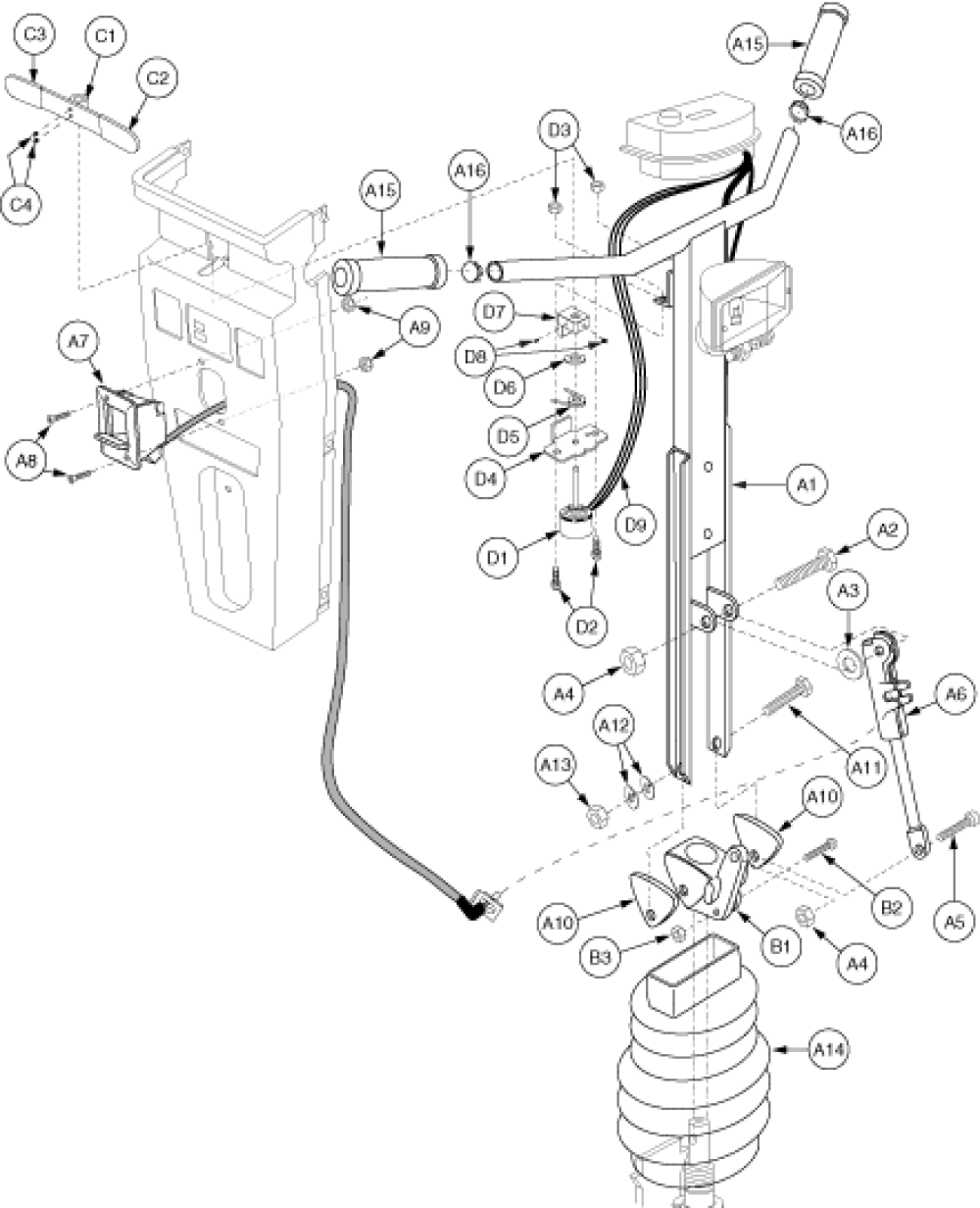 Frame Assembly - Tillerg2 parts diagram