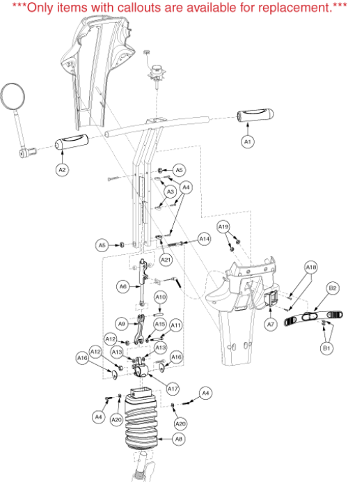 Frame Assembly - Tillerg1 parts diagram