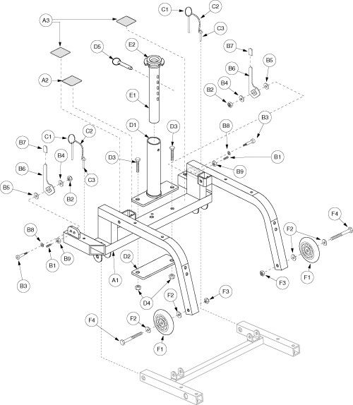 Frame Assembly - Rear1 parts diagram