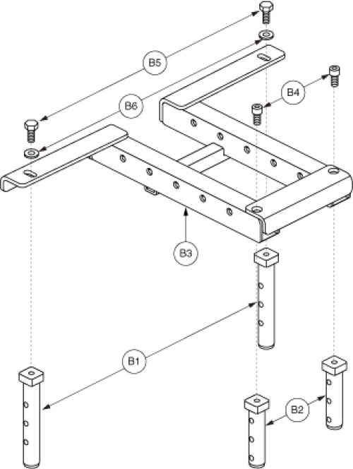 Manual Tilt Lower - 1107 Style parts diagram