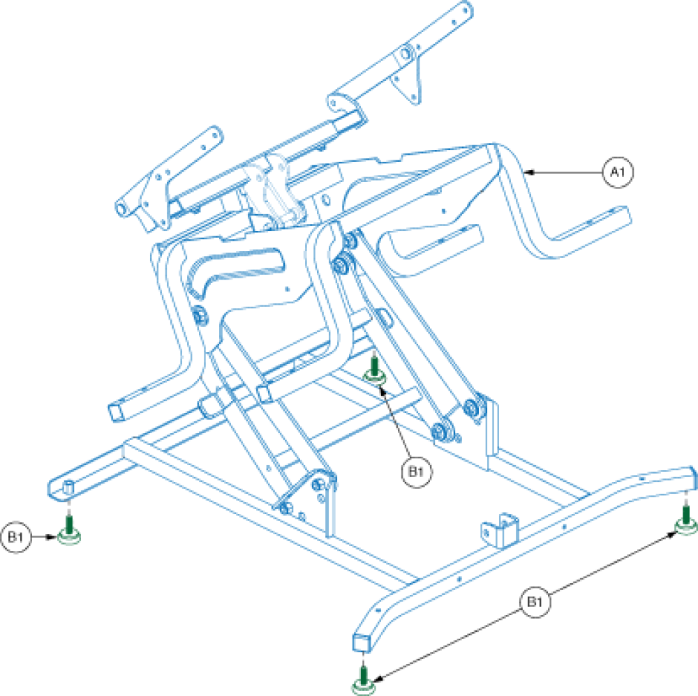 Lift Mechanism - Super Sagless parts diagram
