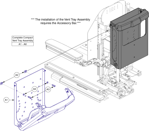 Tb3 Compact Vent Tray Assembly parts diagram