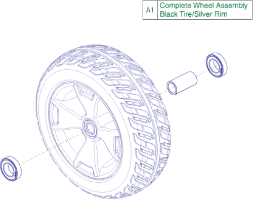 Wheel Assembly - Front 3-wheel, 10.2 parts diagram