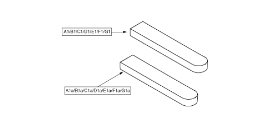 Armpad Combo - Desk Length/desk Length parts diagram
