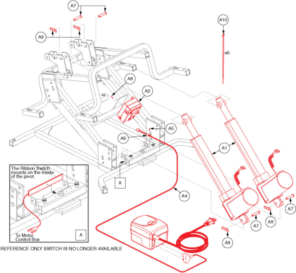 Motor Assembly - Dual (gen. 2) parts diagram