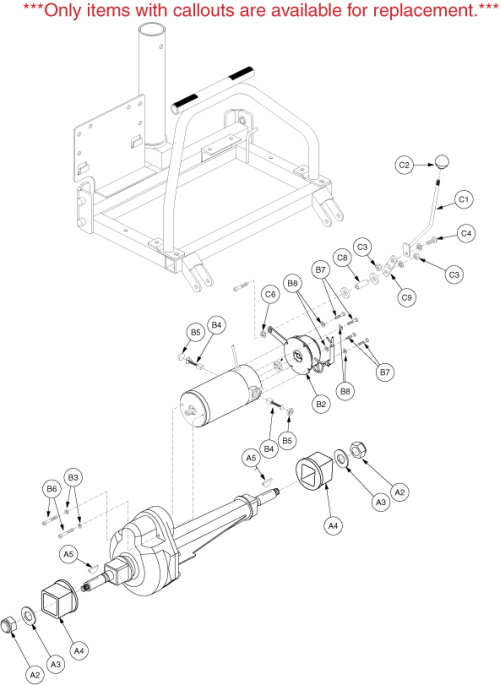 Drive Assembly - (gen. 2) parts diagram