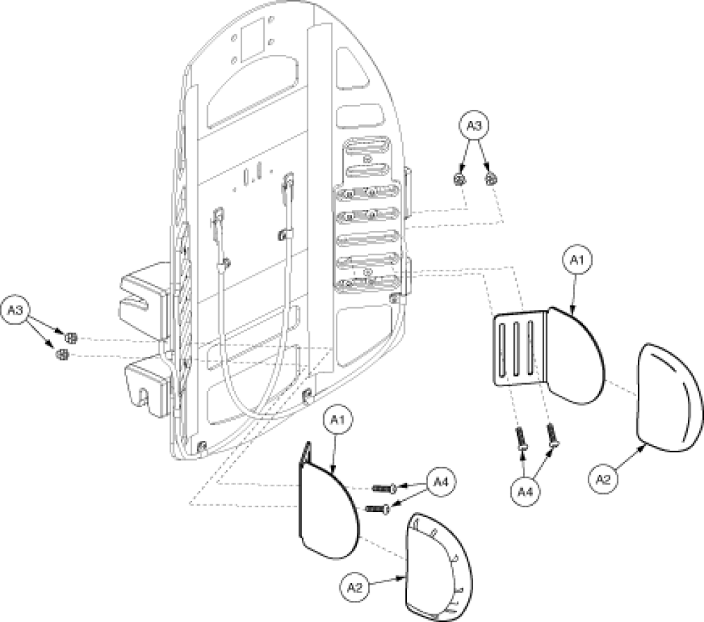 Lateral Support parts diagram