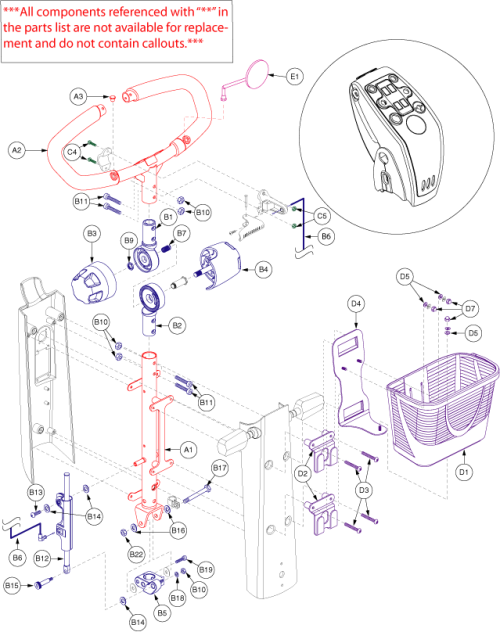 Frame Assembly - Dx Sport Tiller (ca) parts diagram