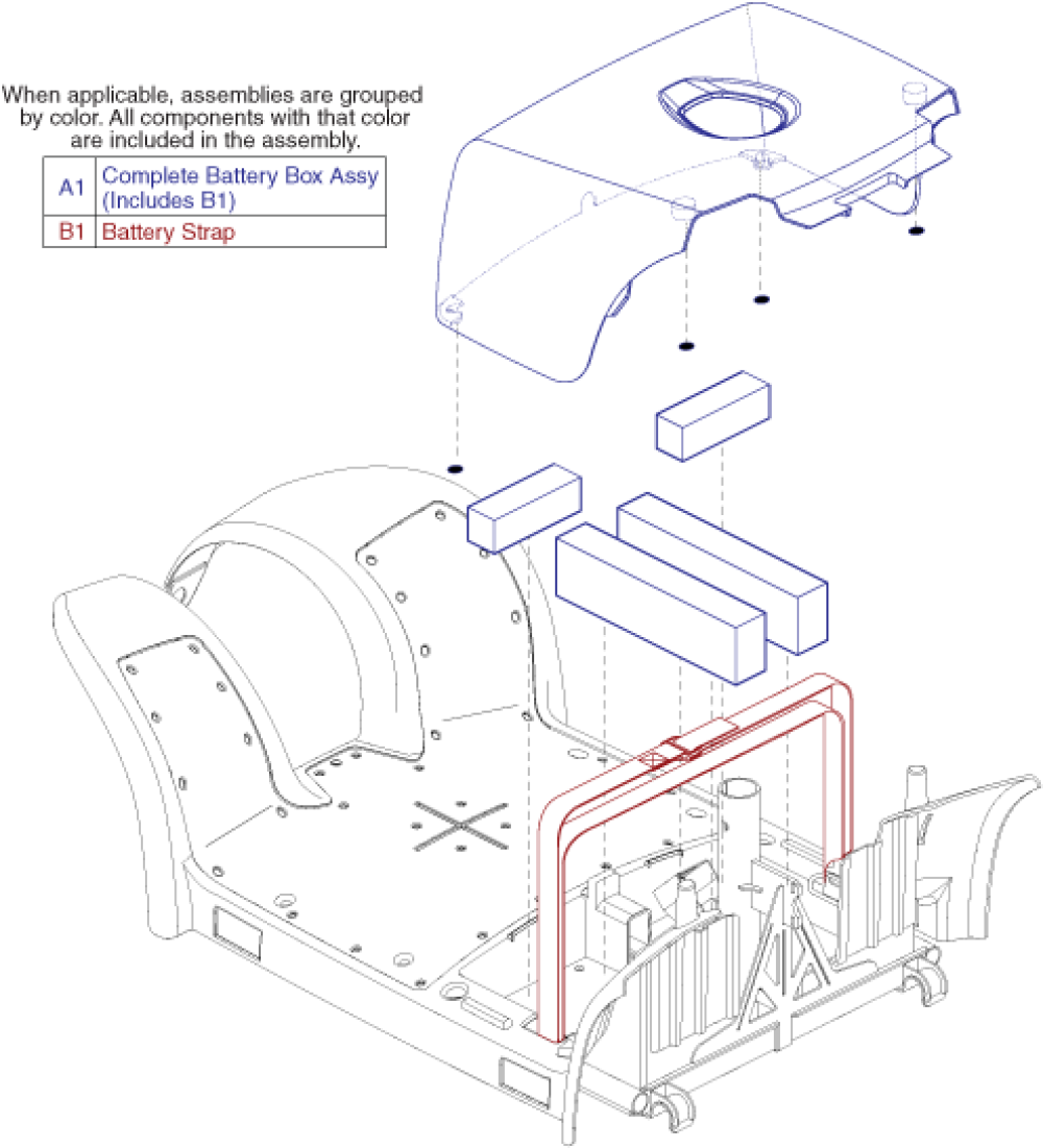 Shroud Assembly - Battery Box parts diagram