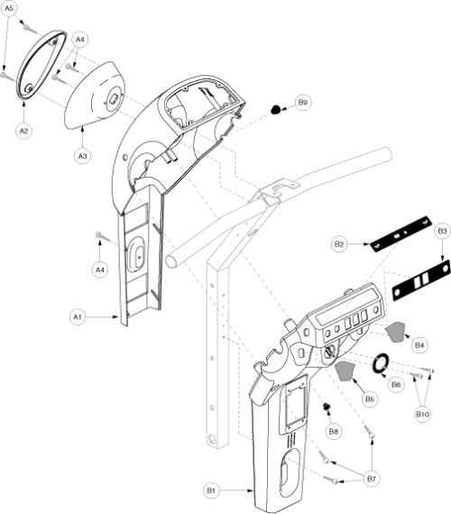 Shroud Assembly - Tiller Gen. 2 parts diagram