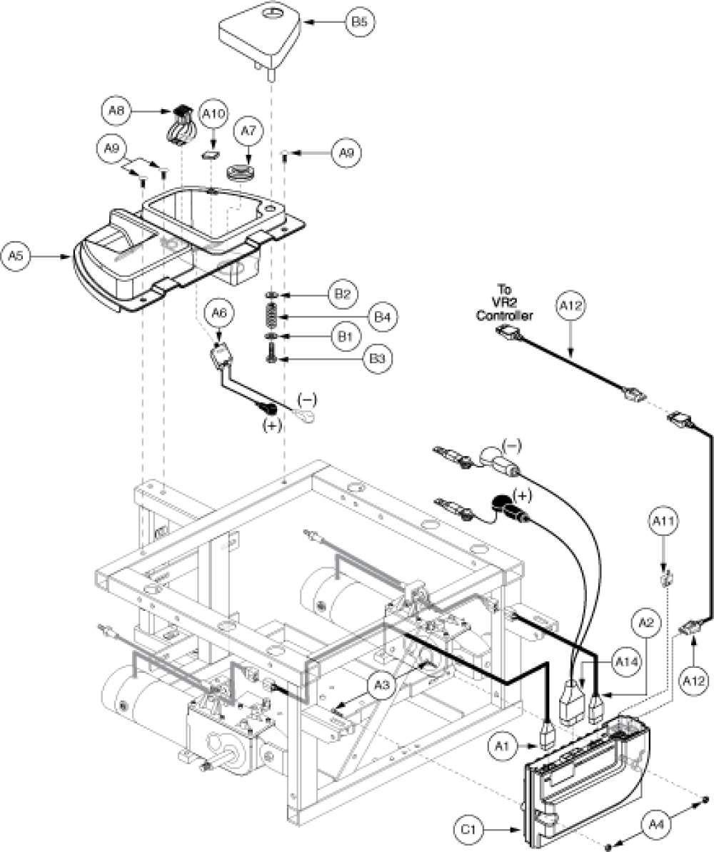 Utility Tray Assembly - Vr2, Off-board parts diagram