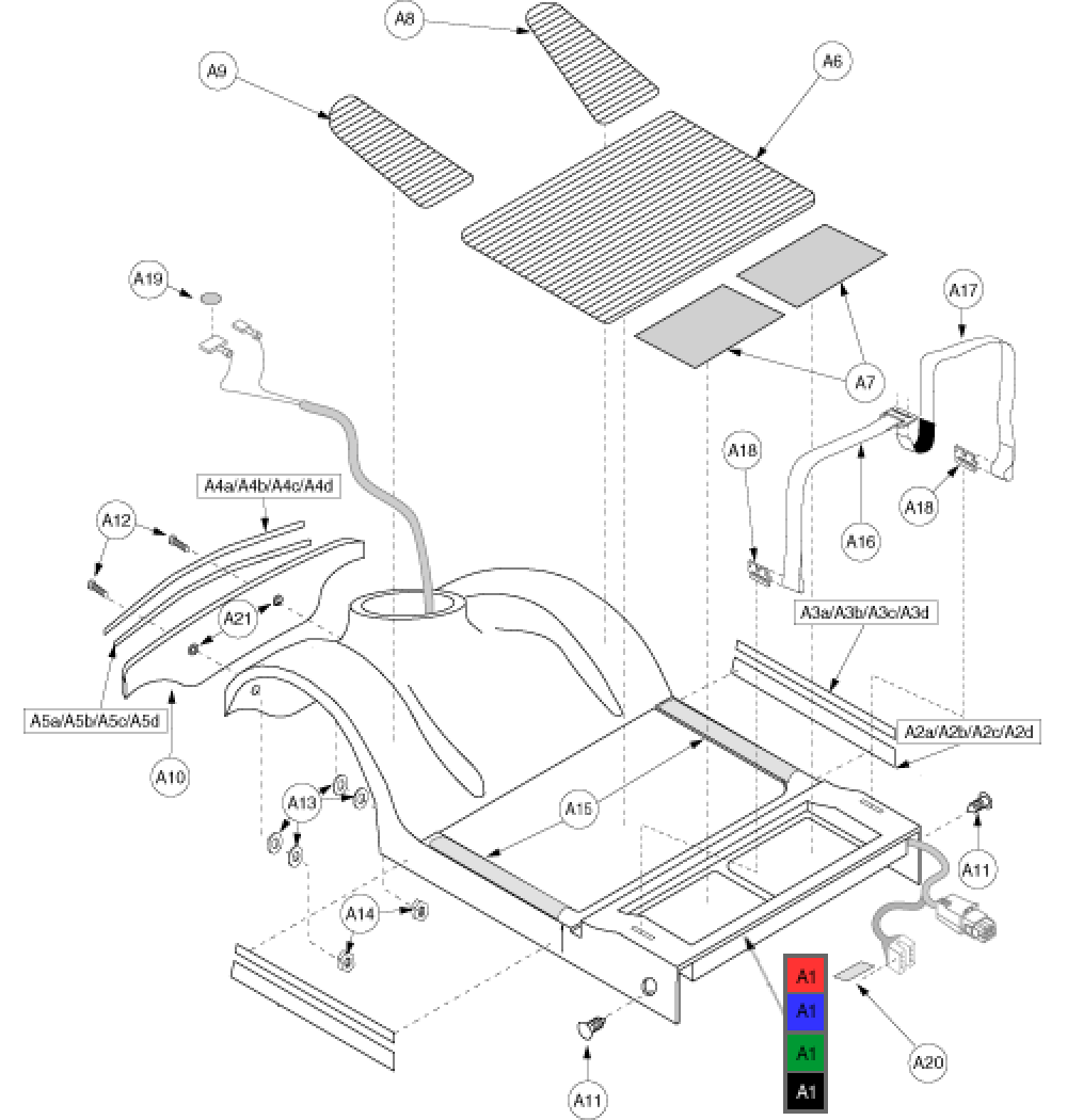 Shroud Assembly - Front 4-whl Gen2 parts diagram