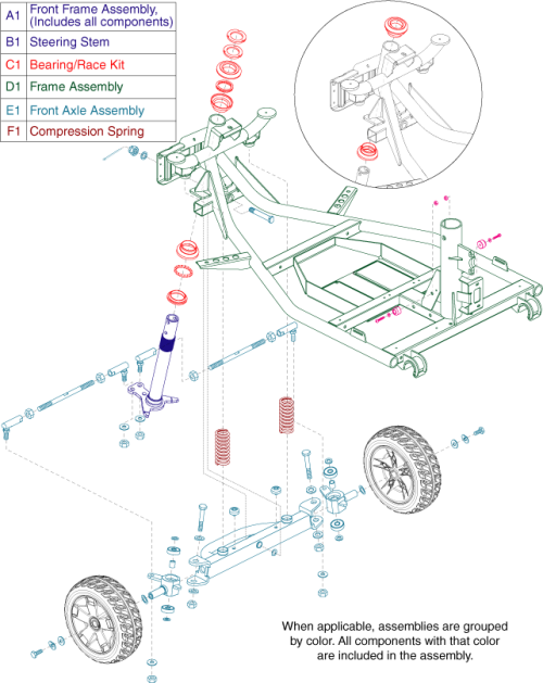 Frame Assembly - S710dxw parts diagram