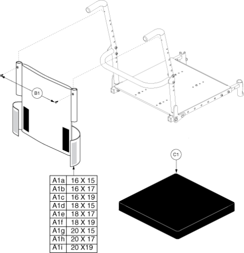 Specialty Seat Sling Backs parts diagram