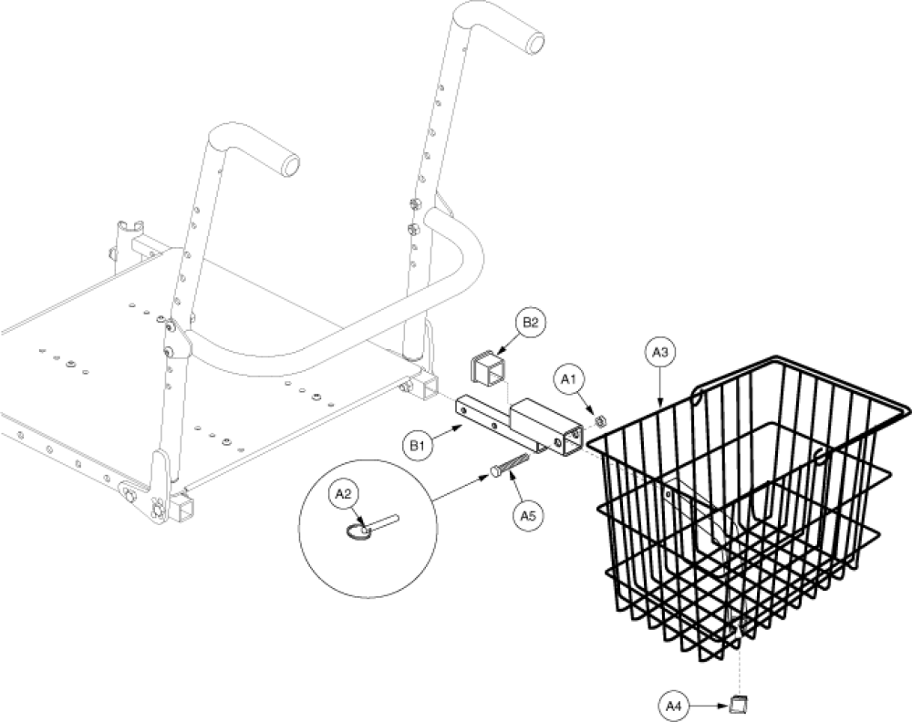 Specialty Seat Basket Assembly parts diagram