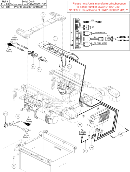 6mph, Q-logic Electronics Assy parts diagram