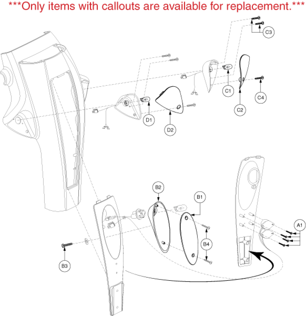 Electronics Assembly - Console2 parts diagram