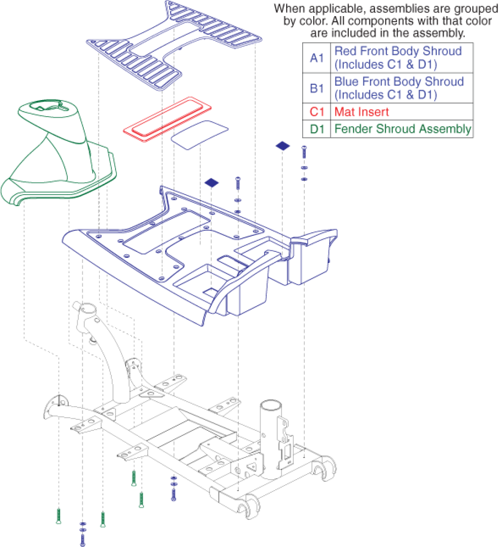 Front Shroud (s36) parts diagram