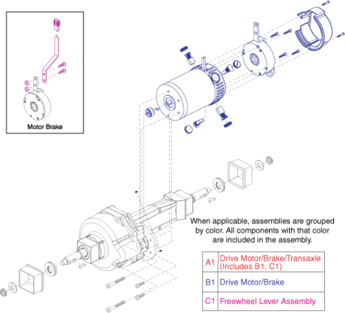 Drive Assembly - Es10 T2 parts diagram