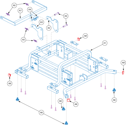 Lift Mechanism - Infinite Position parts diagram