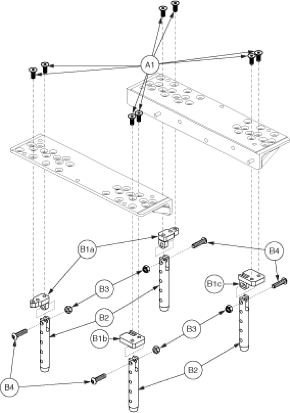 Tb2 Tilt Angle Adj Towers, Jz614 parts diagram
