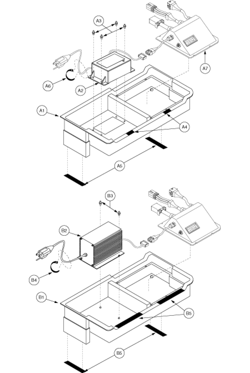 Electronics Assembly - Rear Tray Gen2 Pt1 parts diagram