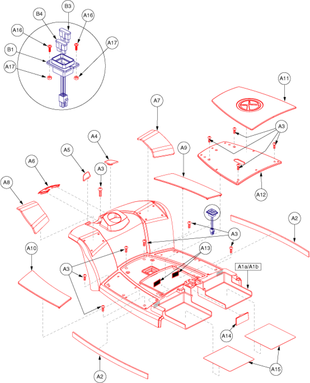 Shroud Assembly - Front 4-wheel parts diagram