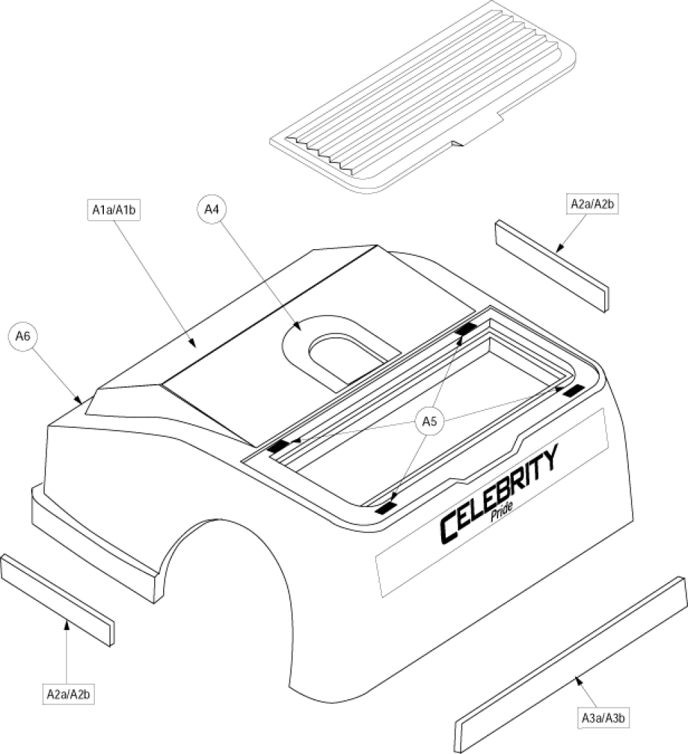 Shroud Assembly - Rear Gen1 parts diagram