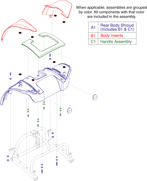 Rear Shroud - 4 Wheel parts diagram