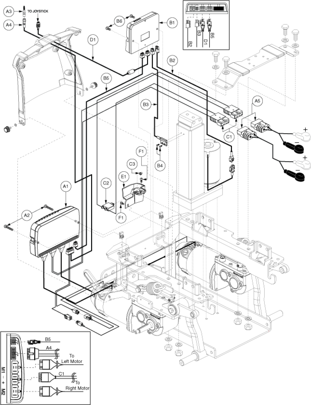 Q-logic, Accu-trac, Power Seat Thru Joystick parts diagram