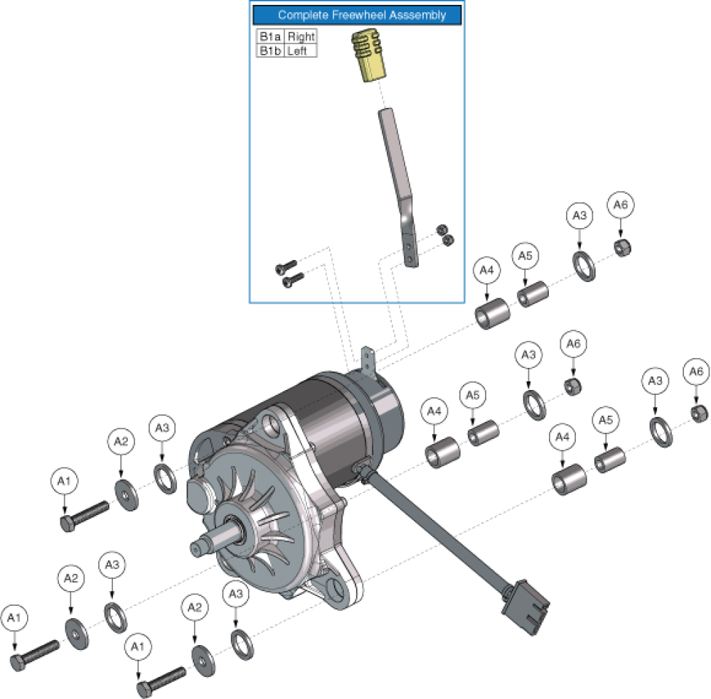 Select Elite Motor Mounting Hardware parts diagram