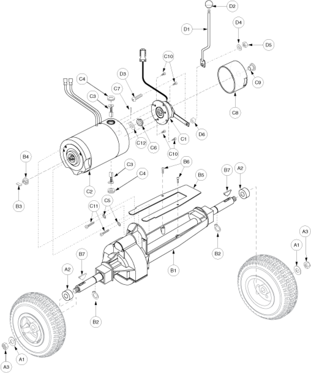 Drive Assembly - Gen. 2 parts diagram