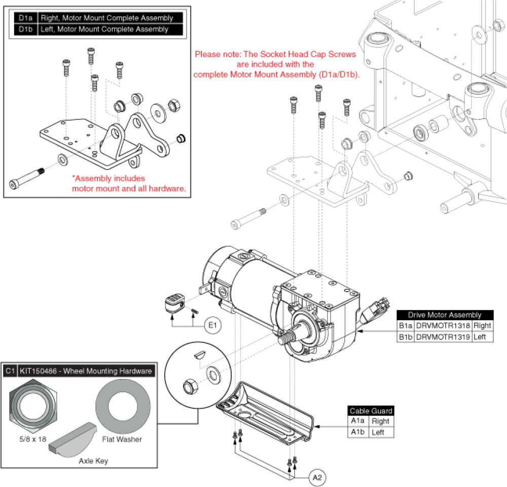 Motor Assembly - Hammer Xl parts diagram
