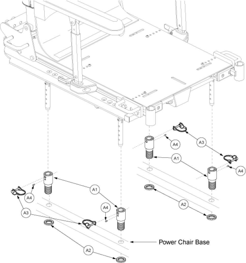 Power Tilt And Recline Seat Mount Connectors parts diagram