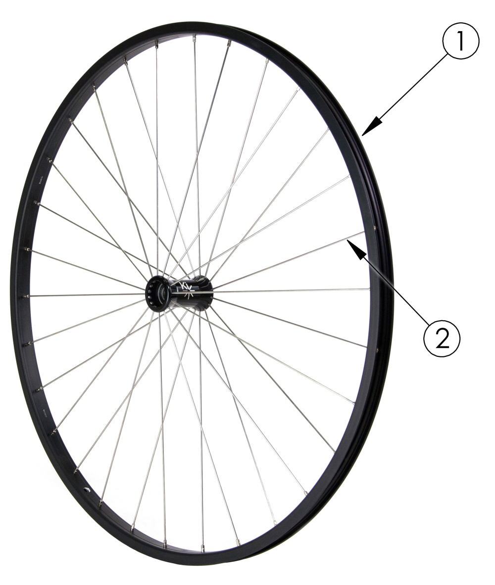 (discontinued) Rogue Xp Spoke Wheel parts diagram