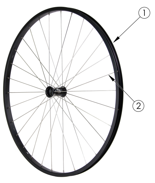 (discontinued) Rigid Spoke Wheel parts diagram