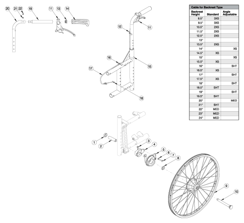 Catalyst 5vx Drum Brake parts diagram