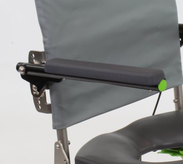 Flip Back Non-Locking Armrests.  Two sizes available