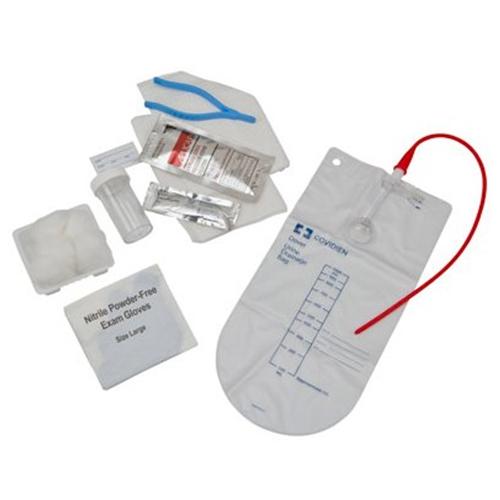 Dover Closed Urethral Tray w/ 14Fr Clear Vinyl Catheter