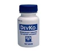 Devko Pouch Deodorant Tablets - Bottle of 100